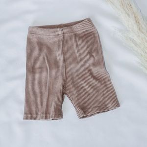 Ribbed Biker Shorts